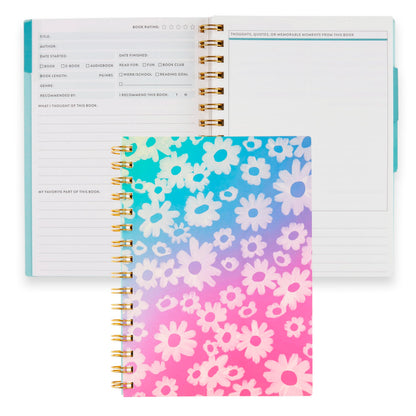 A5 Reading Log - In a Daze cover, Inspired by Erin Condren