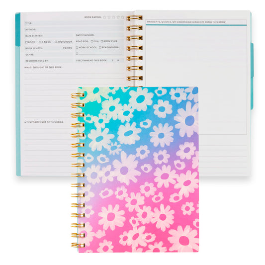 A5 Reading Log - In a Daze cover, Inspired by Erin Condren