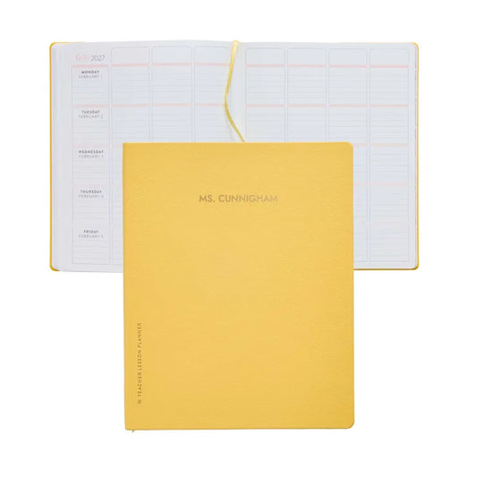 8x10 Softbound Teacher Lesson Planner - Butter (July 2026 - June 2027)
