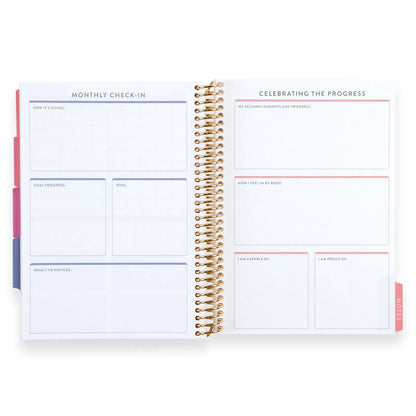 A5 Fitness Planner - Blue Stripes