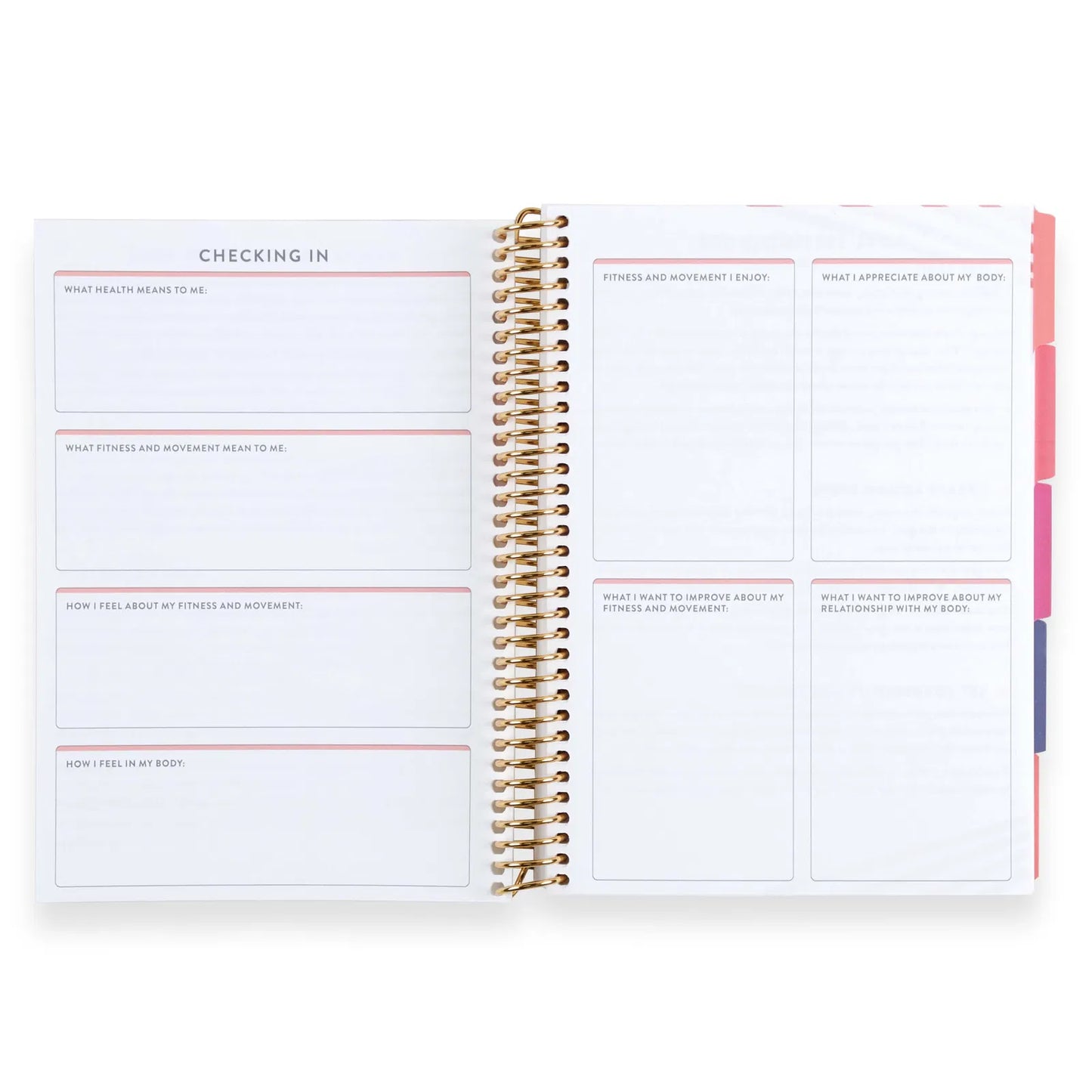 A5 Fitness Planner - Blue Stripes