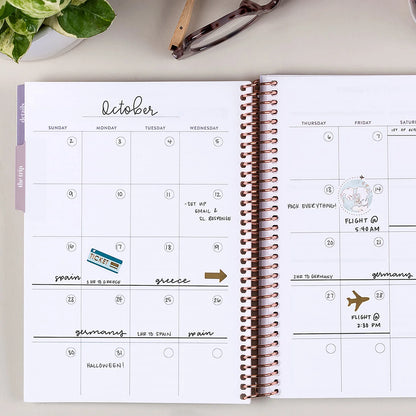 A5 Travel Journal Vacation Planner - Collage