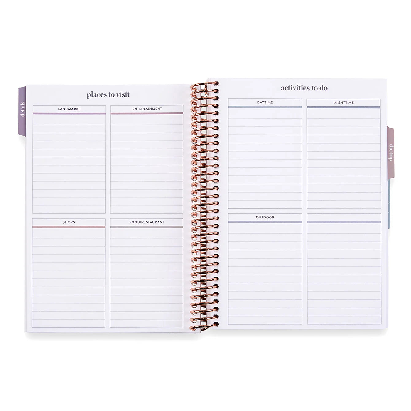A5 Travel Journal Vacation Planner - Collage