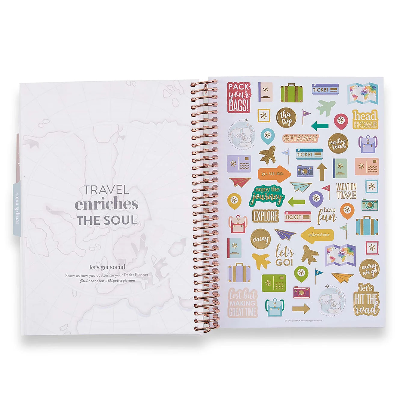 A5 Travel Journal Vacation Planner - Collage