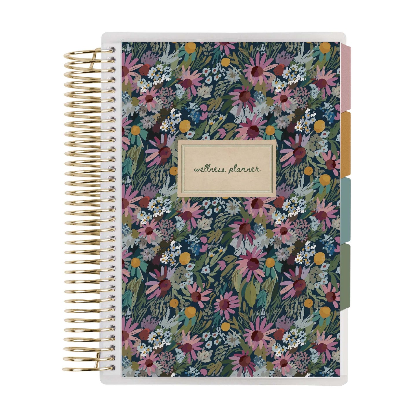 A5 Coiled Wellness Planner - Florals