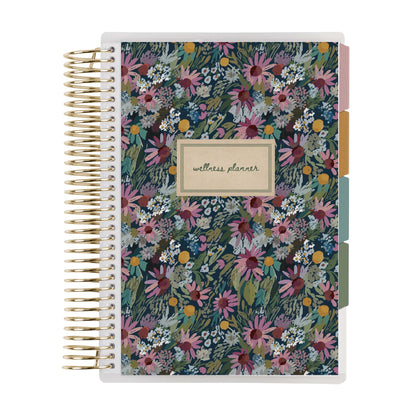 A5 Coiled Wellness Planner - Florals