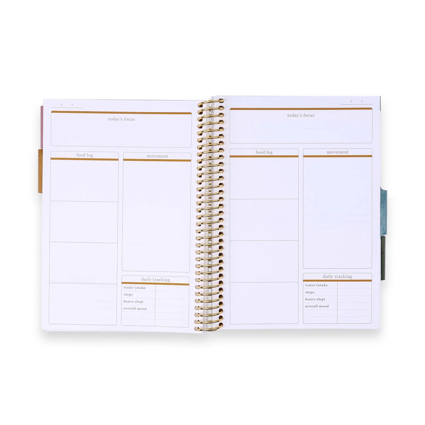 A5 Coiled Wellness Planner - Florals