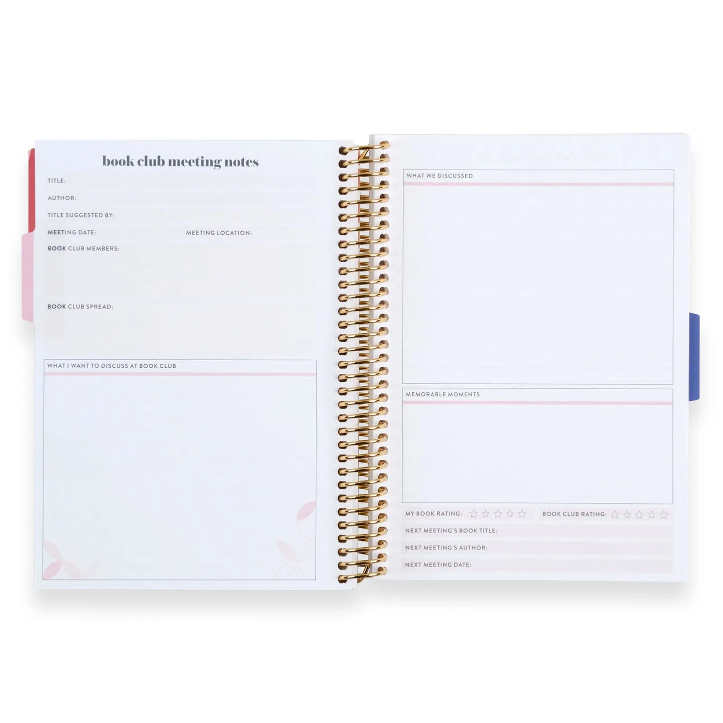 A5 Book Lovers Reading Log and Journal