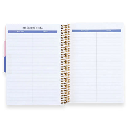 A5 Book Lovers Reading Log and Journal