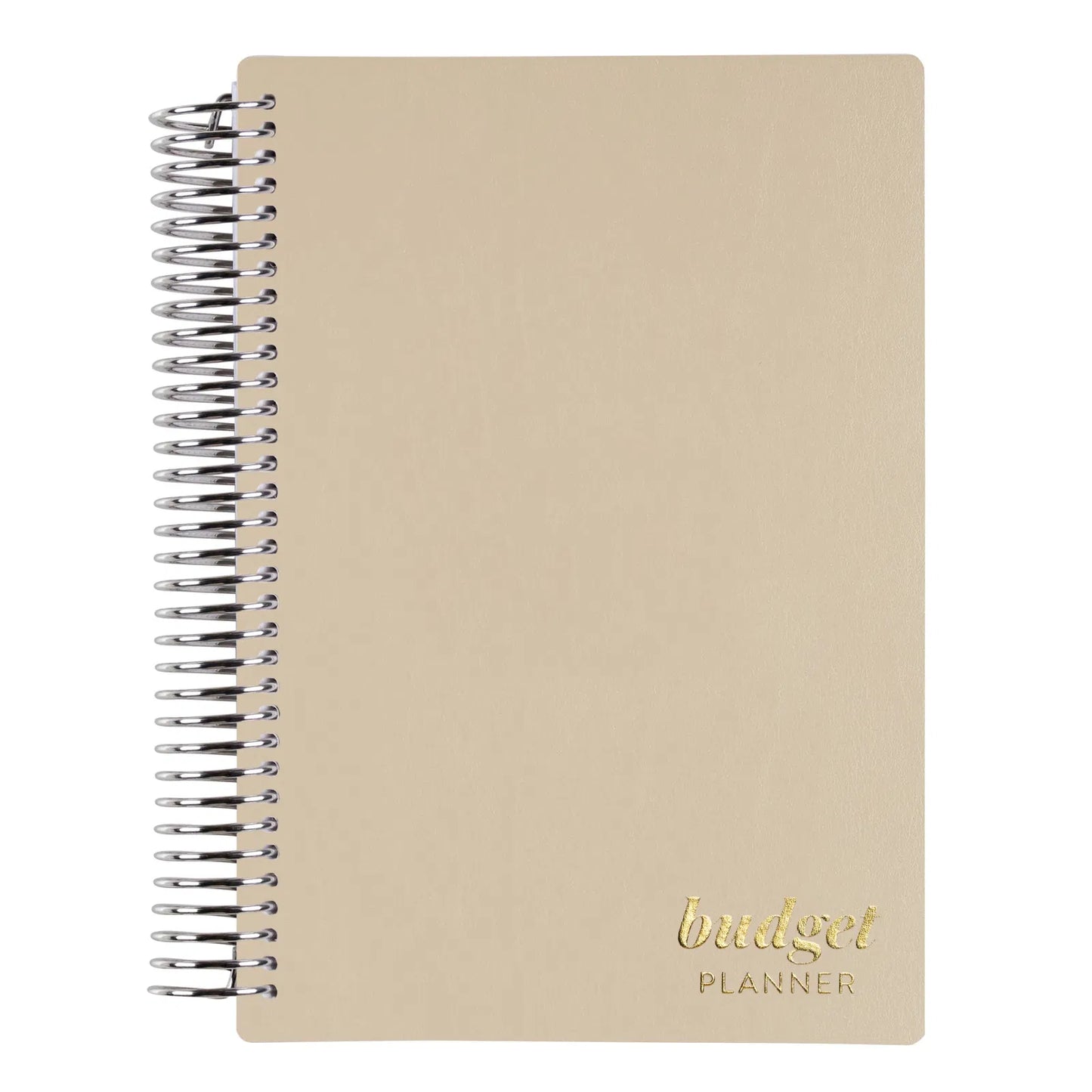 Champagne Vegan Leather A5 Budget Planner