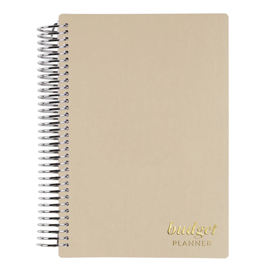 Champagne Vegan Leather A5 Budget Planner