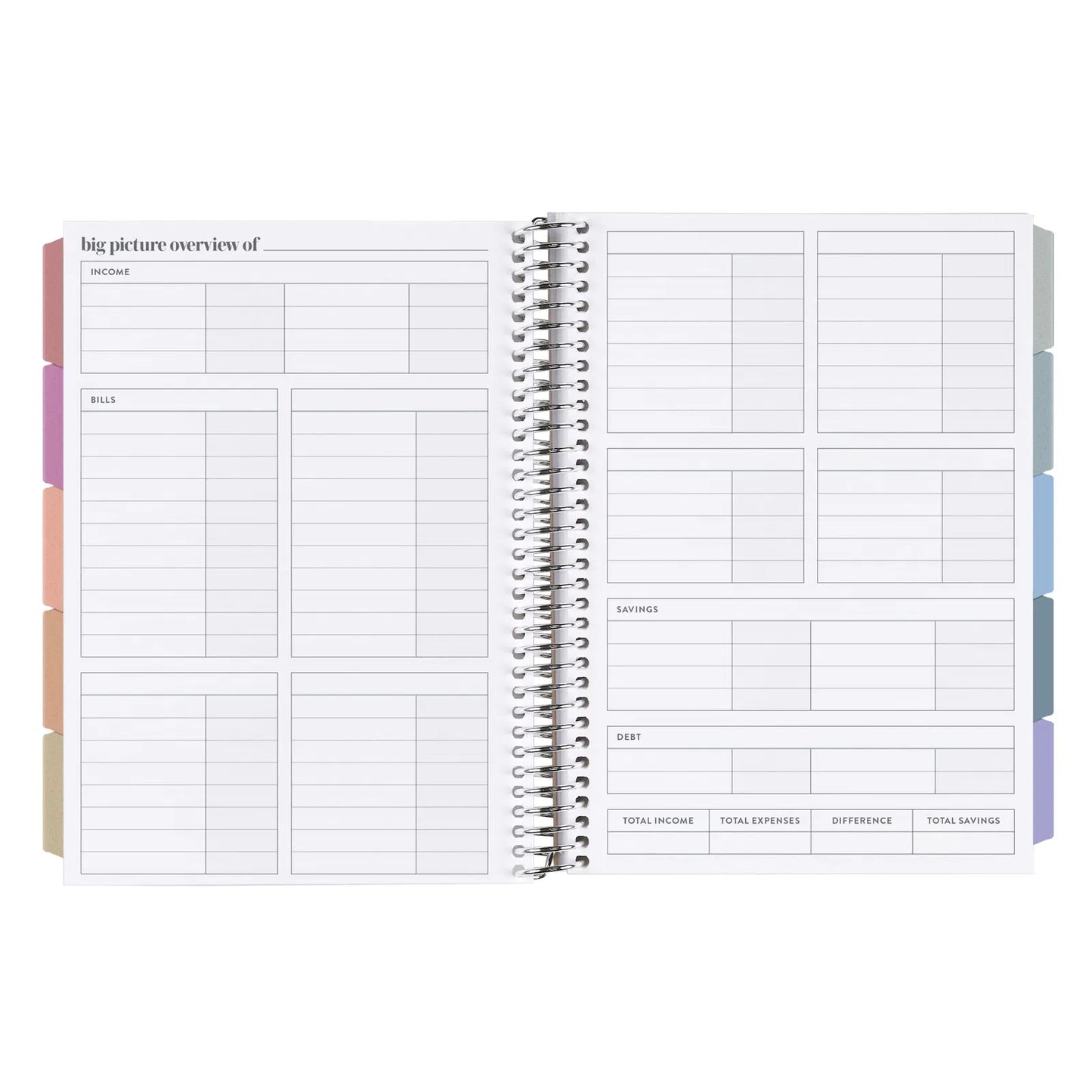 Champagne Vegan Leather A5 Budget Planner