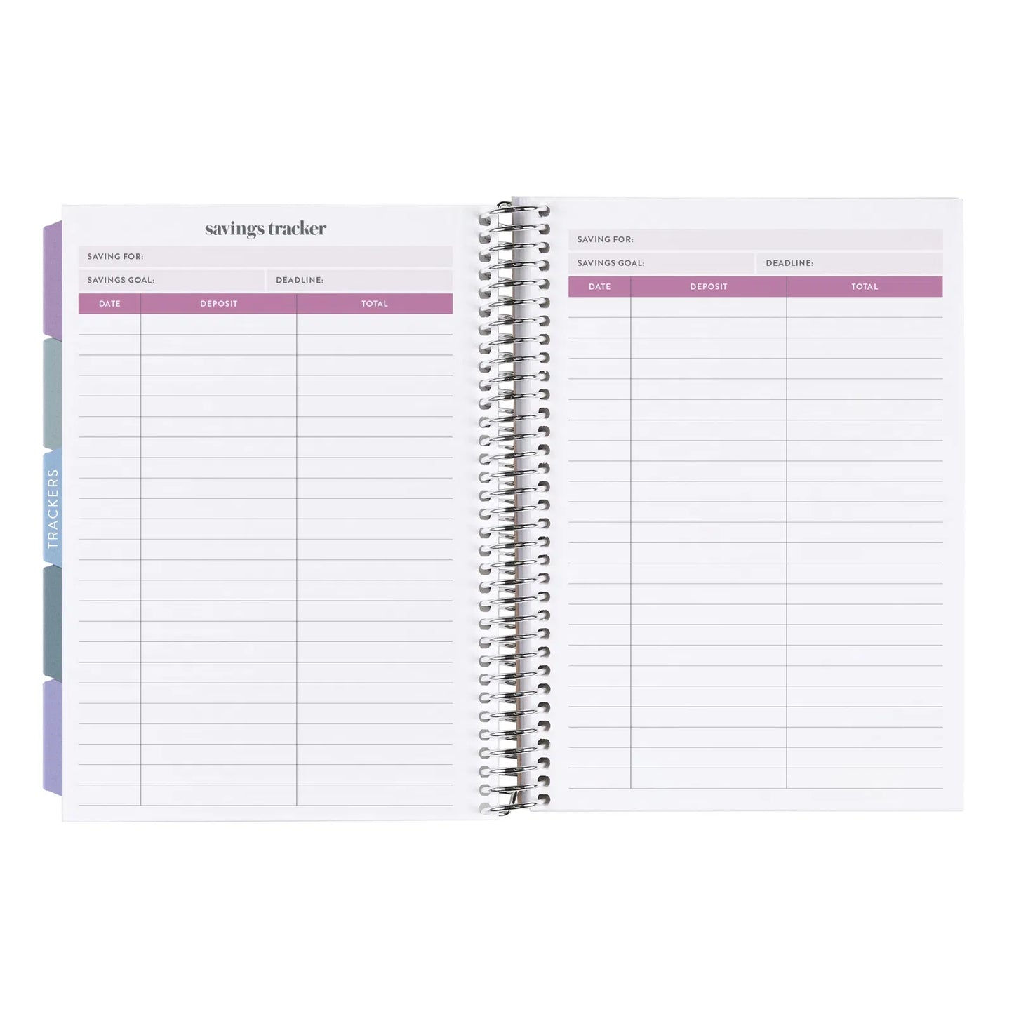 Champagne Vegan Leather A5 Budget Planner