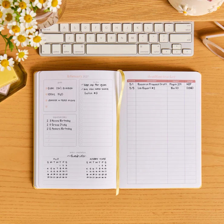 A5 Softbound Academic Planner - Butter (August 2026 - July 2027)