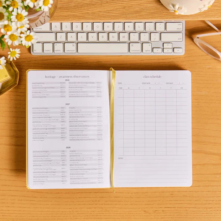 A5 Softbound Academic Planner - Butter (August 2026 - July 2027)