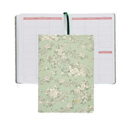 A5 Softbound Academic Planner - Toile Wallpaper Fern (August 2026 - July 2027)