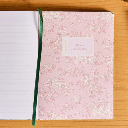 A5 Softbound Academic Planner - Toile Wallpaper Fern (August 2026 - July 2027)