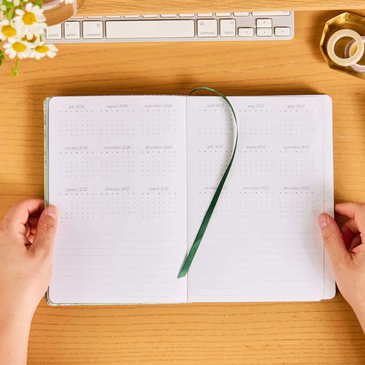 A5 Softbound Academic Planner - Toile Wallpaper Fern (August 2026 - July 2027)