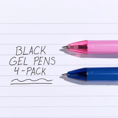 Black Gel Pens 4-pack