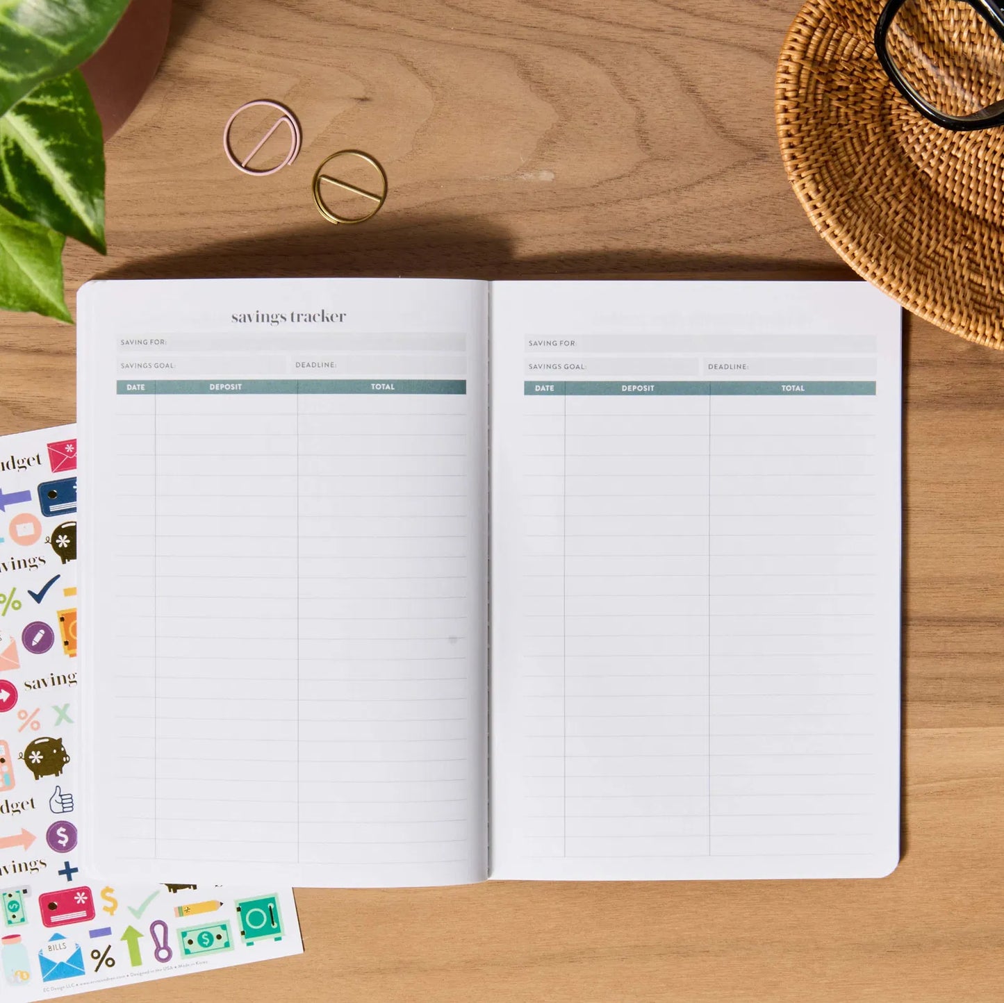 Budget Book Petite Planner - Minimal Hexagon