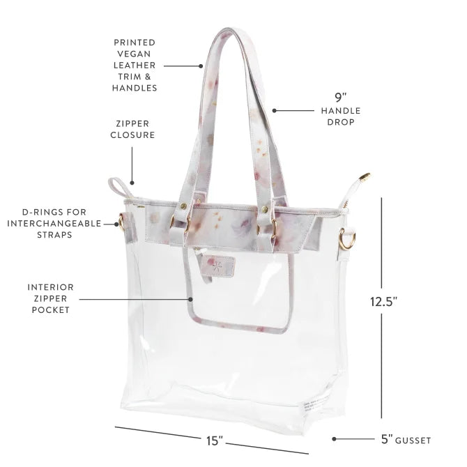Clear Tote - Wildflowers