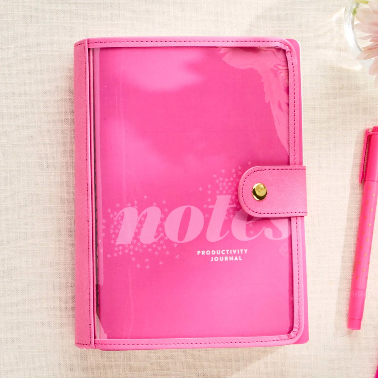 Petite Planner Clear On-the-Go Folio - Candy