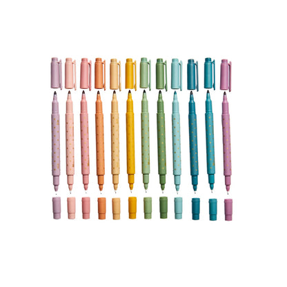 Earth Tones Dual-Tip Markers 12-pack