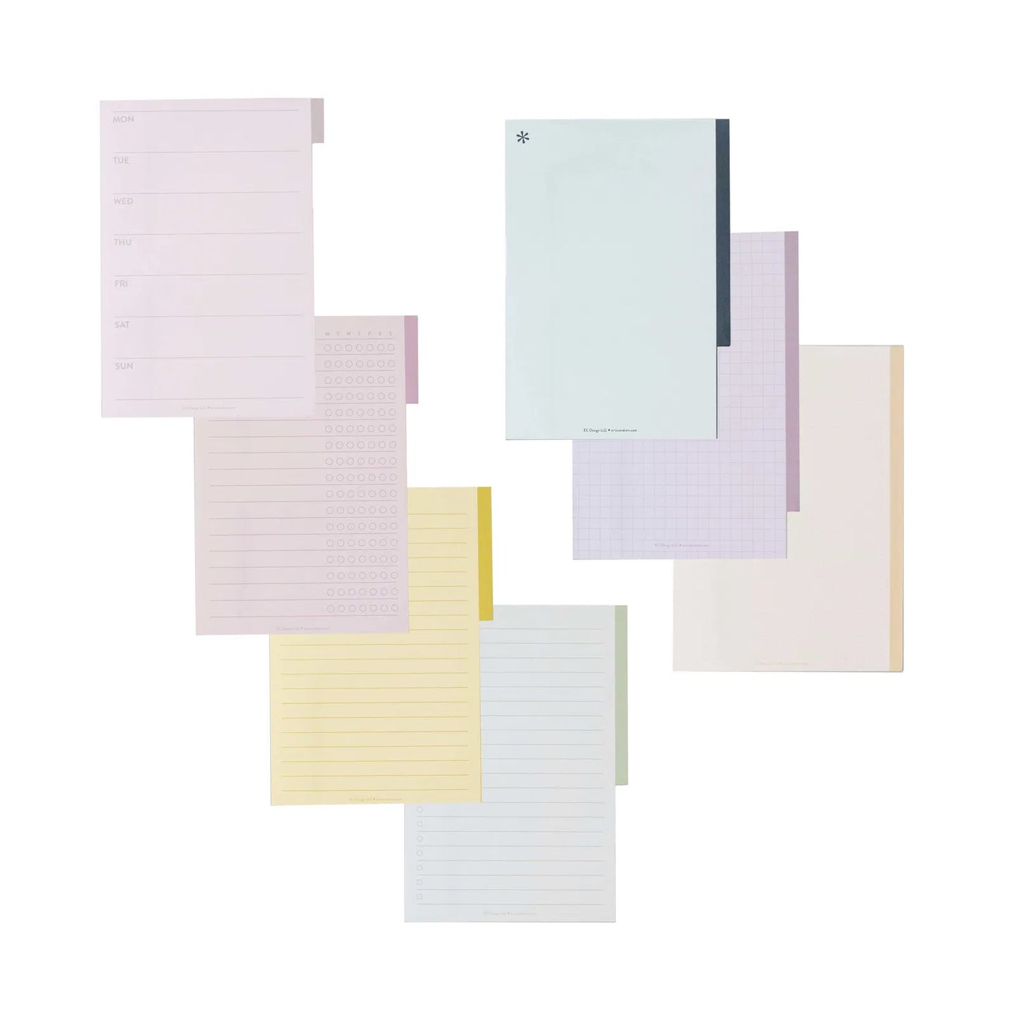 Earth Tones Functional Tabbed Sticky Notes Booklet