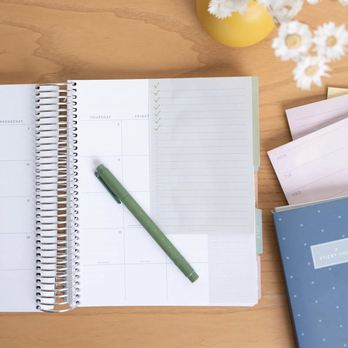 Earthy Sticky Notes Earth Tones Functional Tabbed Sticky Notes Booklet – ECD-Gifting