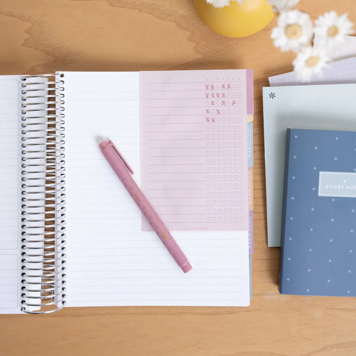 Earthy Sticky Notes Earth Tones Functional Tabbed Sticky Notes Booklet – ECD-Gifting