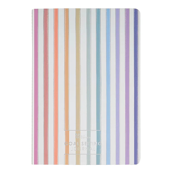 Goal Setting Petite Planner - Watercolor Stripes