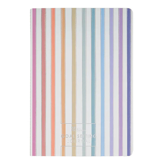 Goal Setting Petite Planner - Watercolor Stripes