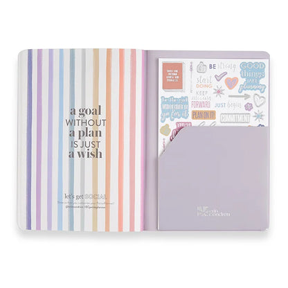Goal Setting Petite Planner - Watercolor Stripes