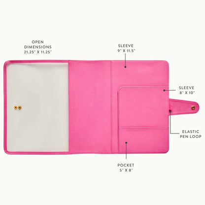 Large Clear Planner Folio - Candy