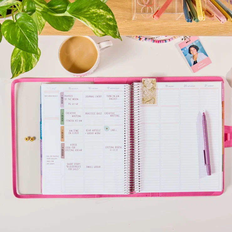 Large Clear Planner Folio - Candy
