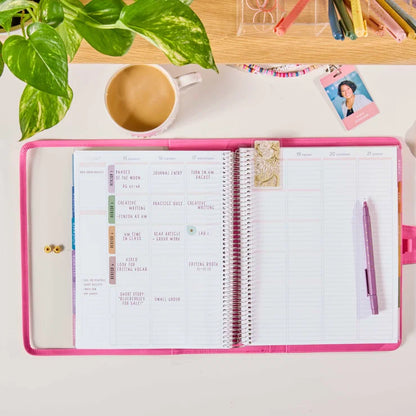 Large Clear Planner Folio - Candy