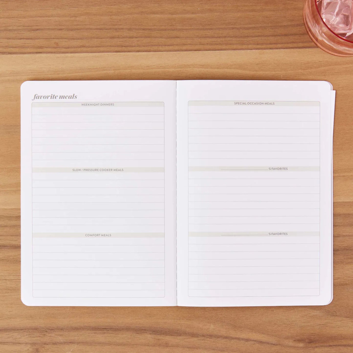 Meal Planner Petite Planner - Parquet