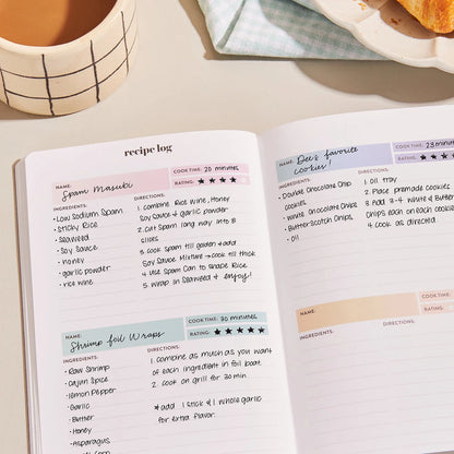 Meal Planner Petite Planner - Tie-Dye Stripes