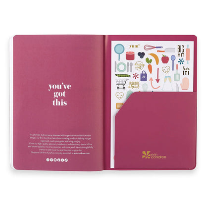 Meal Planner Petite Planner - Tie-Dye Stripes