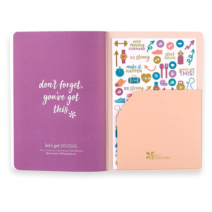 Wellness Log Petite Planner - Watercolor Palms