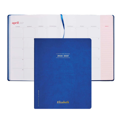 8x10 Softbound Monthly Planner - Royal Blue
