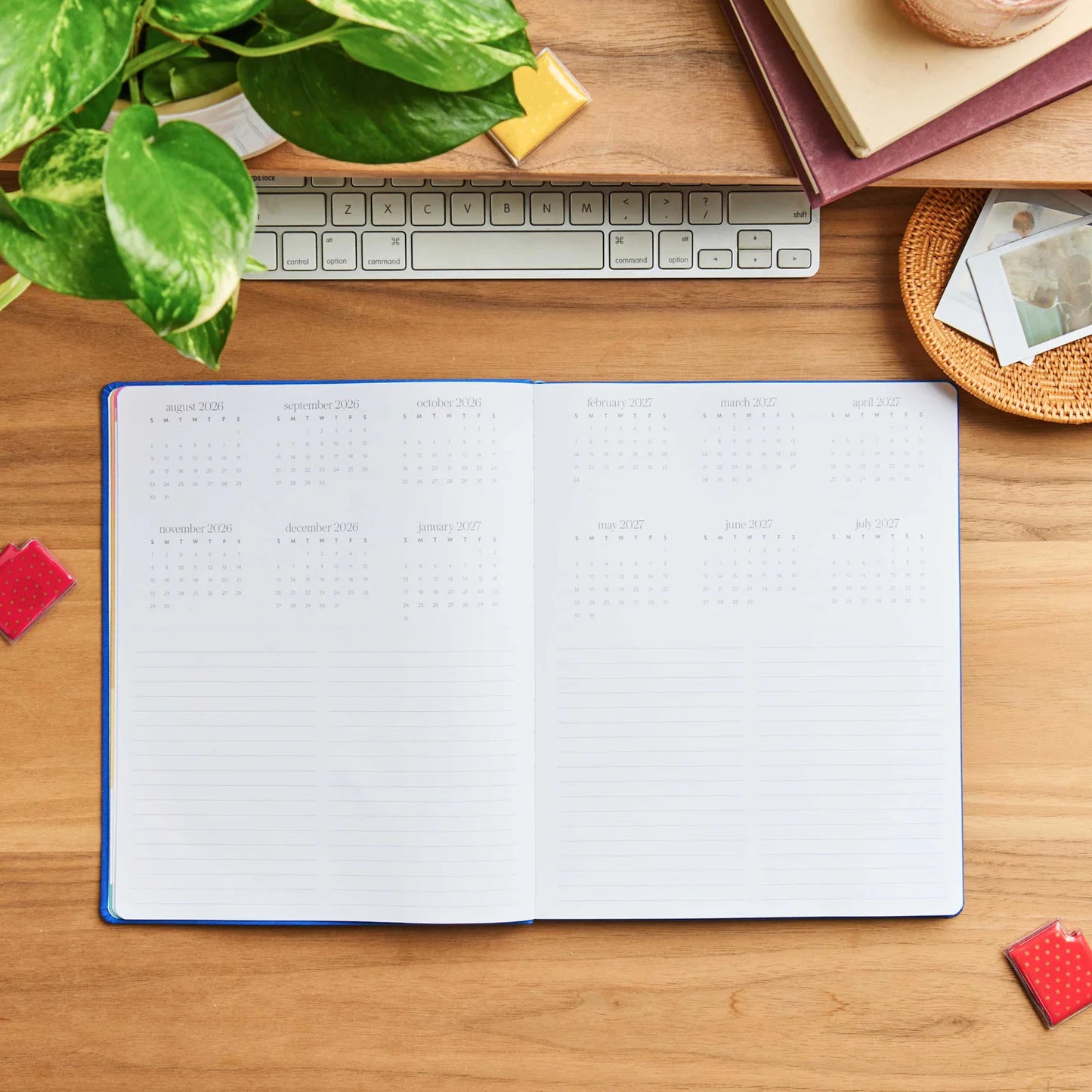 8x10 Softbound Monthly Planner - Royal Blue