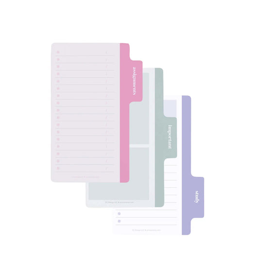 Tabbed Student Sticky Notes 3-pack - Students