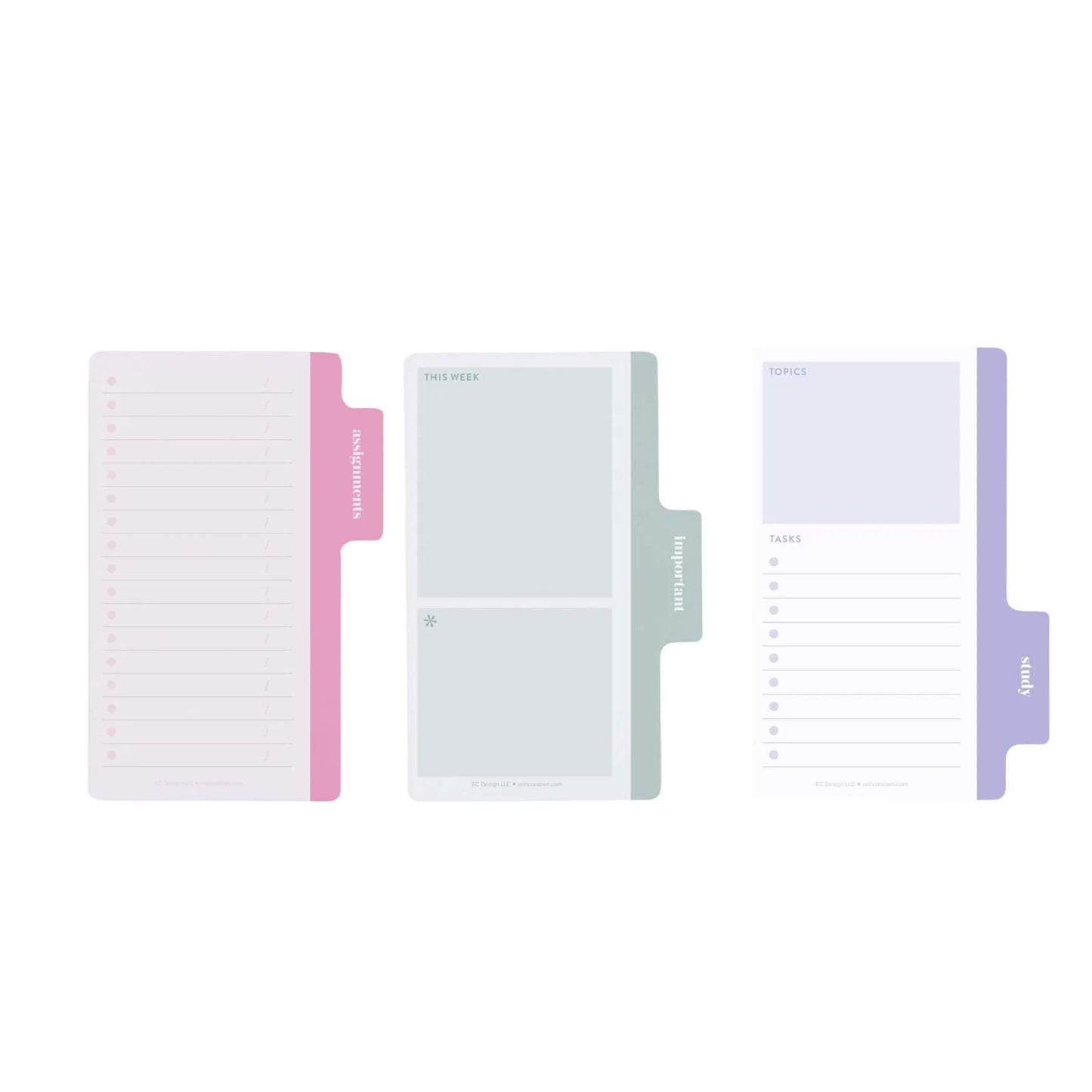 Tabbed Student Sticky Notes 3-pack - Students