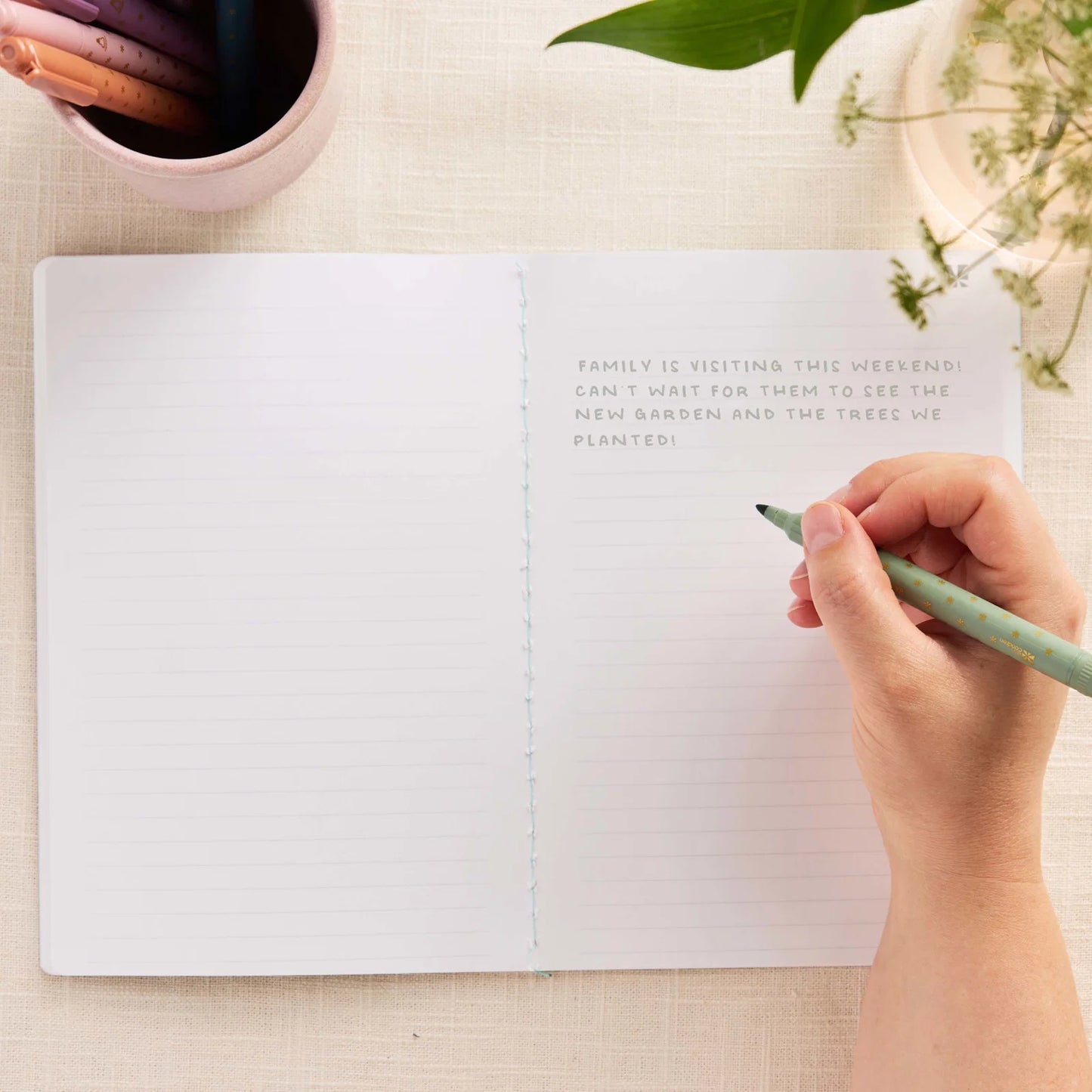 Lined Petite Journal - Toile Wallpaper