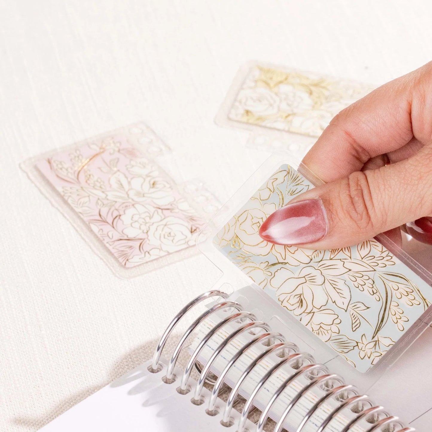 Mini Snap-In Bookmark Trio - Toile