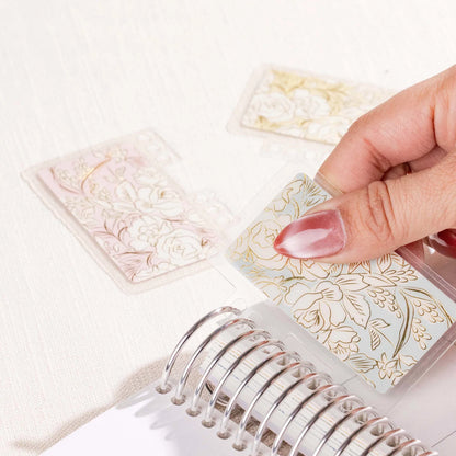 Mini Snap-In Bookmark Trio - Toile