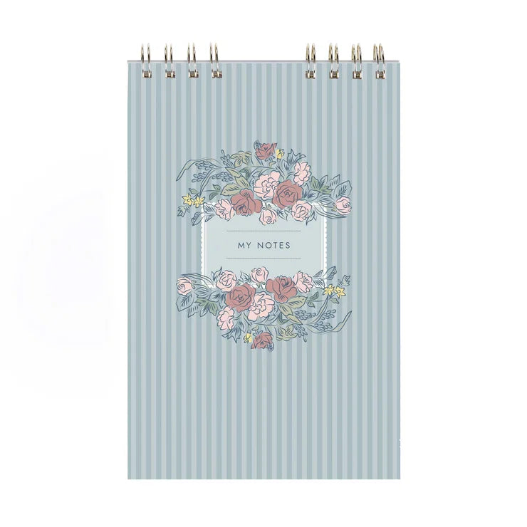 Toile Top Spiral Notepad - Lined