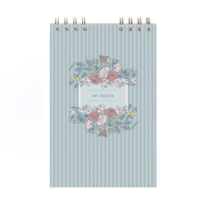 Toile Top Spiral Notepad - Lined