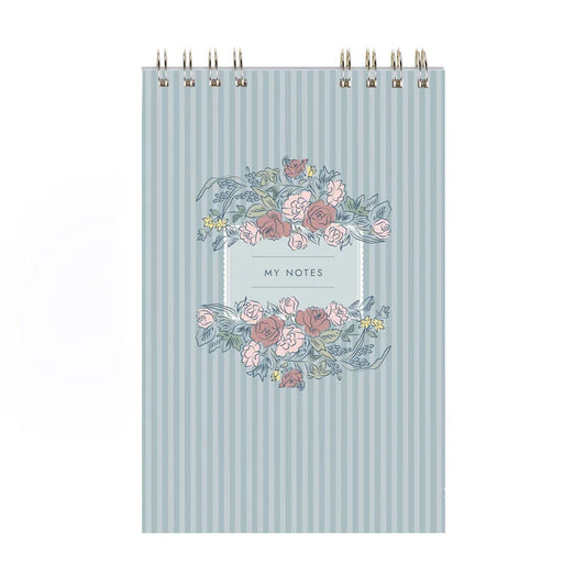 Toile Top Spiral Notepad - Lined